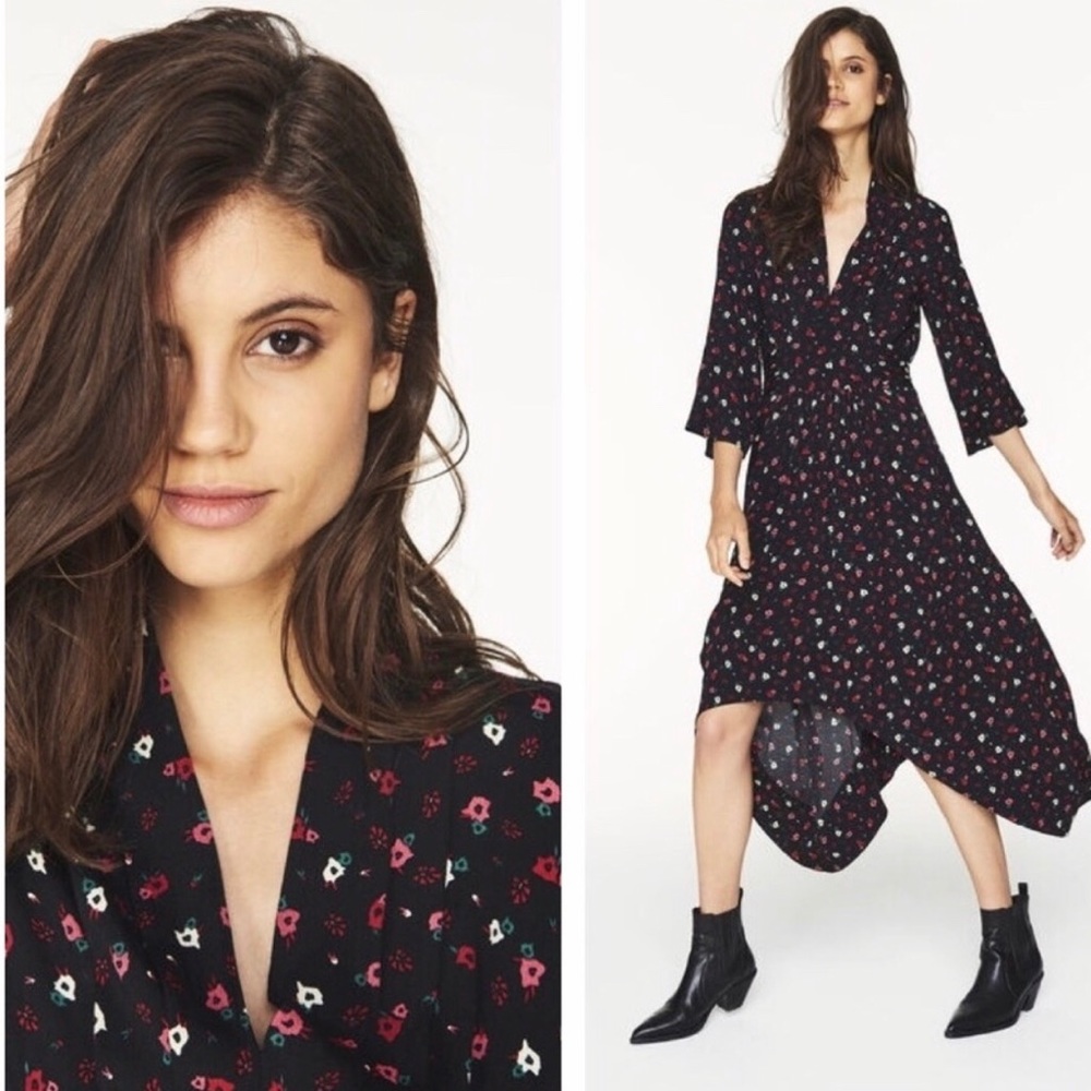 ba&sh / NWT lilia high low floral dress! VERY flattering cut, super cute.